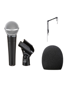 Ручной микрофон Shure SM58 Dynamic Podcasting Microphone Kit