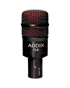 Динамический микрофон Audix D4 Hypercardioid Dynamic Drum and Instrument Microphone D4