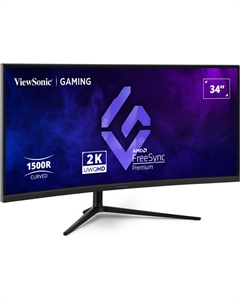 Монитор ViewSonic VX3418C-2K 34" 1440p HDR 180 Hz Curved VX3418C-2K Viewsonic
