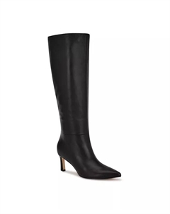 Женские высокие сапоги Lorthey на шпильке, стандартная и широкая голенище, черный Nine west