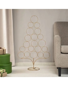 Ветка декоративная Елка 95 см золотой Kreaforta