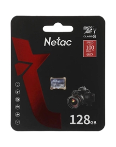 Карта памяти Micro SecureDigital 128Gb Netac SDXC class 10 (NT02P500ULT-128G-S)