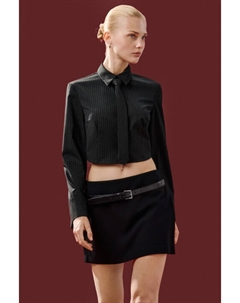 Рубашка укороченная с галстуком Befree