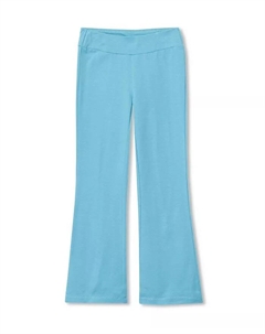 Детские прочные хлопковые леггинсы с расклешенными штанинами, синий Lands' end