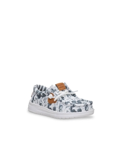 Слипоны Mickey Mouse Wally Slip-On - Toddler, серый/черный Hey dude