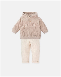 Детский комплект из двух частей цвета серо-коричневого Tutto piccolo