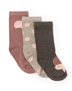 Упаковка из 3 носков, фиолетовый Сфера