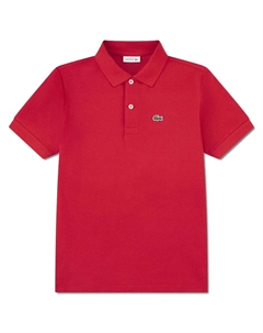 Натуральное поло из пике Petit для мальчика, красный Lacoste