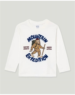 Детская футболка с длинным рукавом и графическим принтом, белый Kids el corte inglés