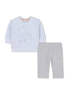 Комплект для малыша свитшот и полосатые штаны, светло-голубой Kenzo kids