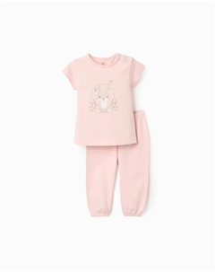 Розовая короткая пижама для малыша Zippy