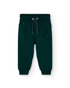 Детские спортивные штаны с эластичным поясом и карманами, зеленый Boboli