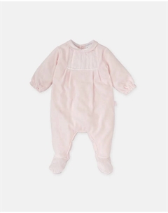 Комбинезон с ножками для малыша розового цвета Tutto piccolo
