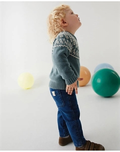 Комфортные джоггеры из денима, синий Сфера