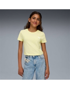 Детская футболка для больших детей Wardrobe Essentials, желтый Puma