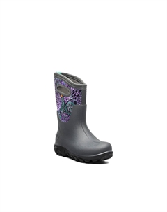 Ботинки Classic Seamless Dandelion Snow Boot - Kids', темно-серый/мультиколор Bogs°