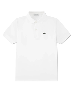 Натуральное поло из пике Petit для мальчика, белый Lacoste