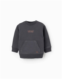 Детский свитер с длинным рукавом, темно-серый Zippy