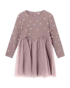 Платье Jersey Tüllrock, цвет deauville mauve Name it