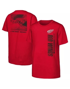 Футболка Detroit Red Wings Atmosphere красная для мальчиков и девочек Outerstuff