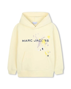 Свитшот для мальчика из хлопка желтого цвета Marc jacobs