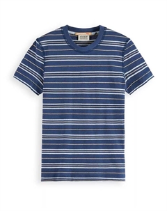 Футболка полоскатая из льняной смеси для мальчиков Little and Big Boys Scotch&soda