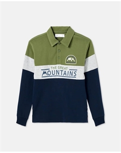 Детская рубашка-поло с длинным рукавом, белый Kids el corte inglés