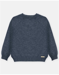 Джемпер для младенца с круглым вырезом, темно-синего цвета Martin aranda