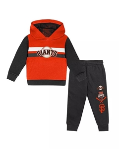 Детский комплект худи и брюк San Francisco Giants Wind Up в оранжево-черном цвете Outerstuff