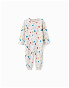 Детская пижама с длинными рукавами бежевого цвета Zippy