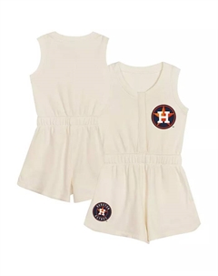 Детский комбинезон Houston Astros Power Tank в бежевом цвете Outerstuff