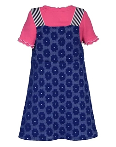 Платье-комбинезон с цветочным принтом для девочек Toddler и Little Girls Bonnie jean