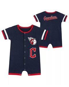 Детский комплект из 2 предметов Cleveland Guardians Double Hit для мальчиков и девочек, цвет темно-синий Outerstuff