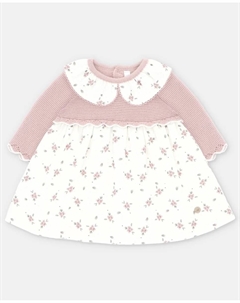 Детское платье с микропринтом цветов в цвете бледно-розовый Martin aranda