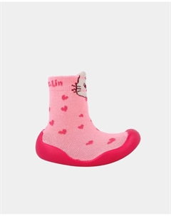 Детские пинетки для девочек, бережно поддерживающие рост стопы с сердечками, розовый Garvalin