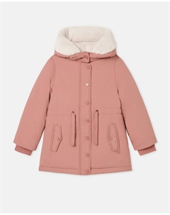 Капюшонная кофта с карманами и мехом для девочки, терракотовый Coconut el corte inglés
