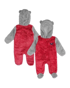 Новорожденные и младенцы (мальчики и девочки) Красный комбинезон Washington Capitals Game Nap Teddy Fleece на молнии Outerstuff