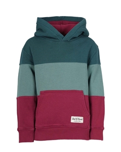 Пуловер Kapuzen 3C Block, цвет racing green bordeaux Band of rascals