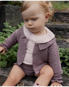 Боди, воротник, ленты, сиреневый Сфера