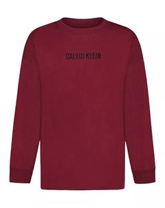 Мальчики 8-20 Impact Font с длинным рукавом футболка, красный Calvin klein