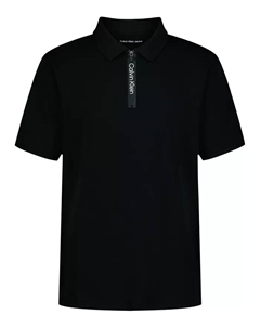 Мальчиковая поло с молнией спереди, размеры 8-20, черный Calvin klein