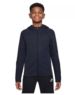 Спортивная одежда Big Kids' Tech Fleece худи с молнией на всю длину, синий Nike