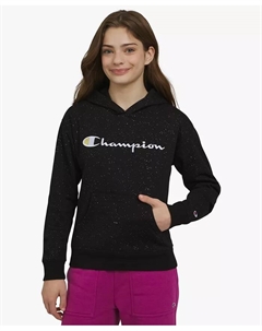 Детская толстовка с длинными рукавами и блестками для девочек 7-16 лет, черный Champion