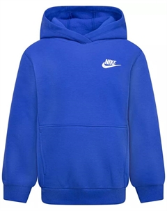 Детская флисовая толстовка с капюшоном для мальчиков и девочек 2T-7, синий Nike