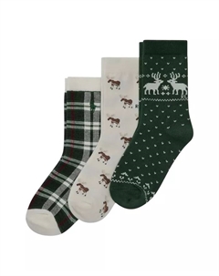 Набор из 3 пар вышитых носков для мальчиков Little and Big Boys, зеленый Polo ralph lauren