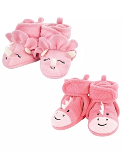 Пинетки из флиса для девочек, розовый Hudson baby