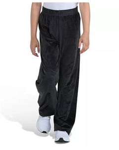 Большие размеры S-XL брюки с эластичным поясом и широкими штанинами из велюра, черный Adidas