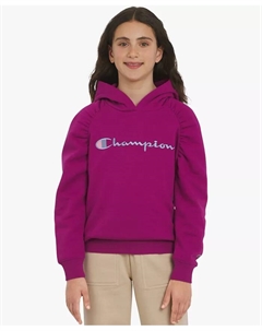 Большая толстовка с капюшоном для девочек, фиолетовый Champion
