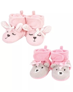 Пинетки из флиса для девочек, розовый Hudson baby