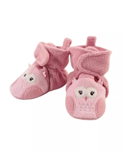 Уютные флисовые пинетки для девочек, мультиколор Hudson baby